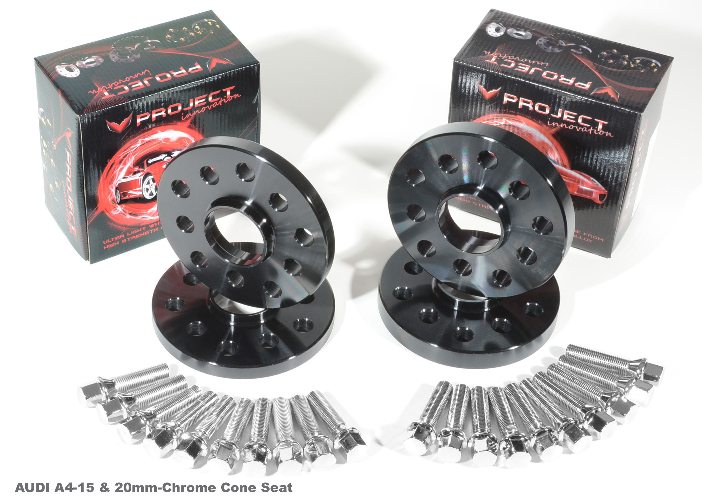 4PHS21115 2 Pairs of Hubcentric 20mm Alloy Wheel Spacers for Àudi A6 Part No